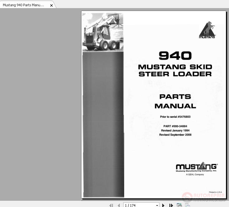 Mustang Loader Manual Download